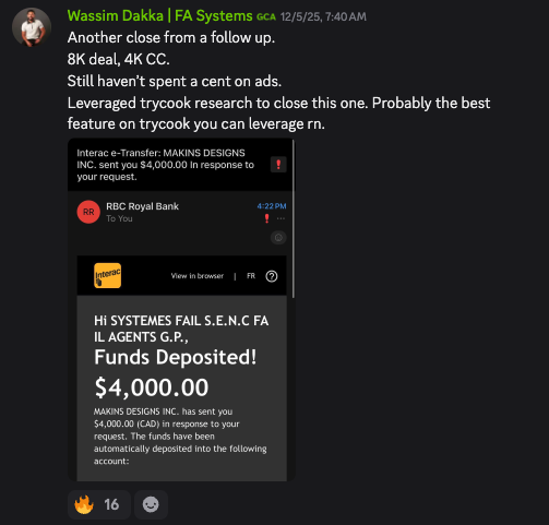 Member win posted in the community